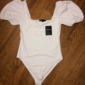 Forever 21 White Bodysuit